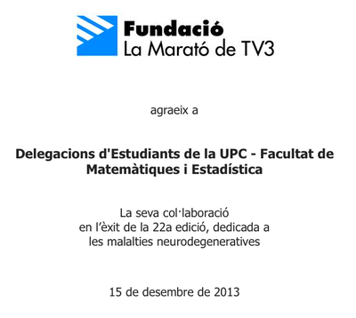 Diploma Fundació TV3